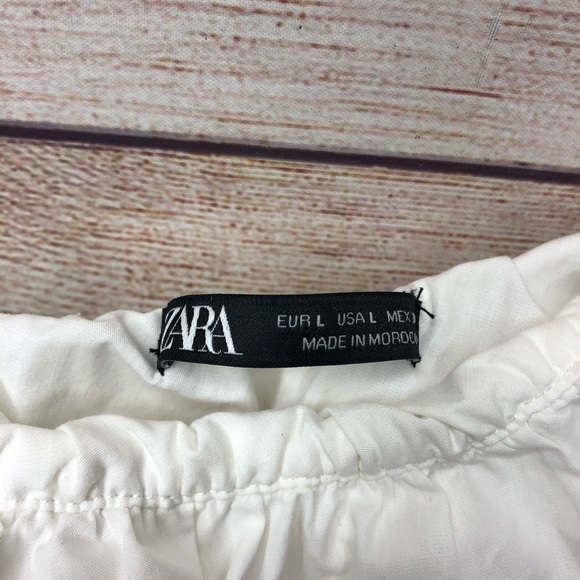 Zara Ruffle One Shoulder Crop Top - Picture 4 of 7